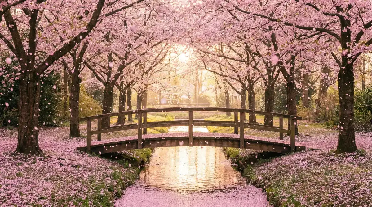 樱花桥畔 - 电脑故障大全 唯美风景